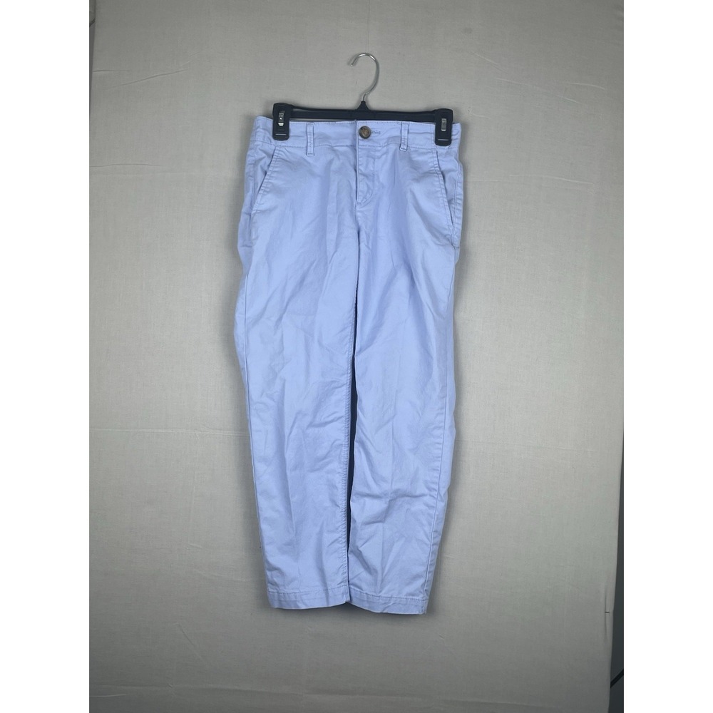 LOFT Outlet Monroe Slim Pants Womens Light Blue Chino Stretch Casual Work